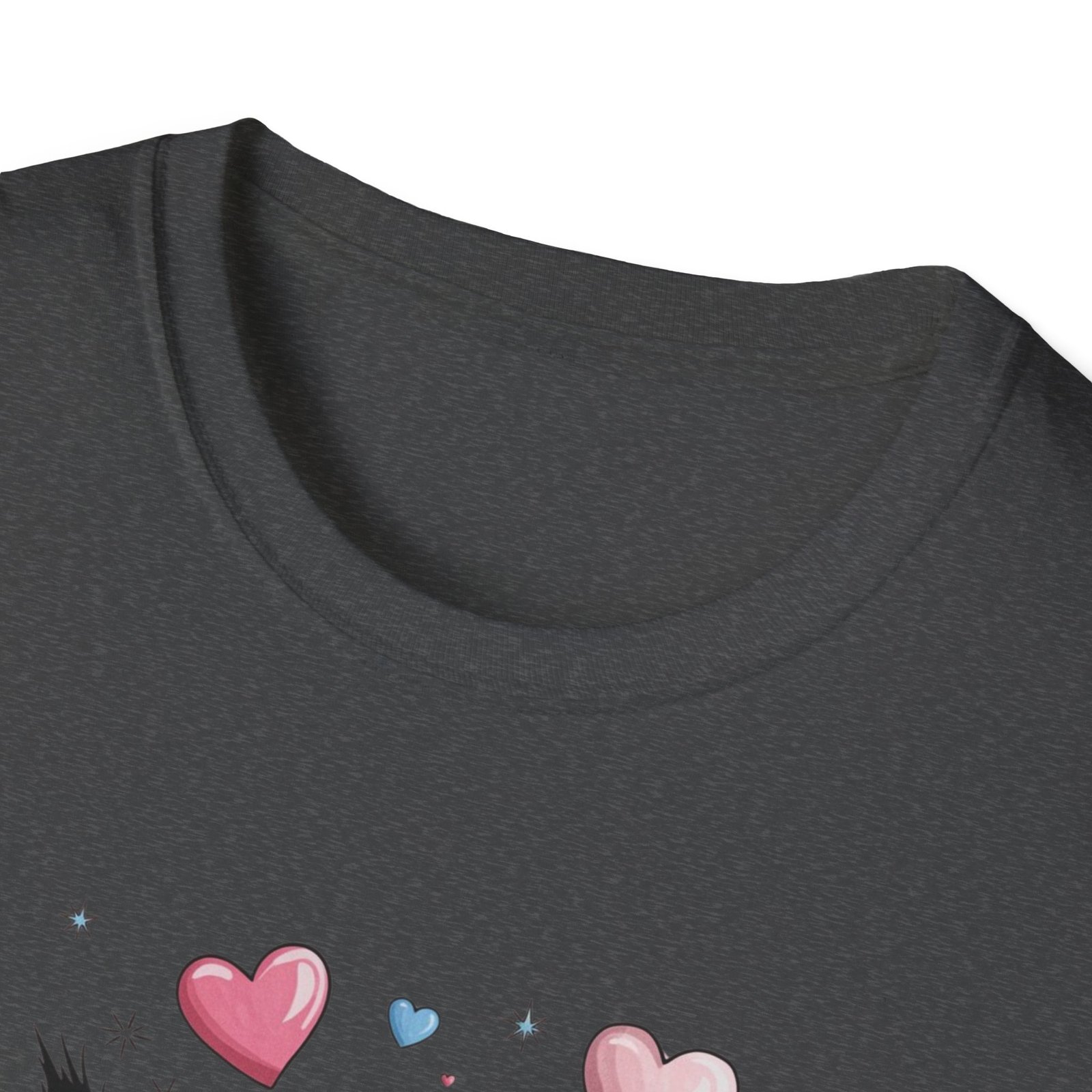 Cute Cat Love Unisex T-Shirt, Valentine's Day Tee, Cat Lover Gift, Animal Graphic Shirt - Image 11