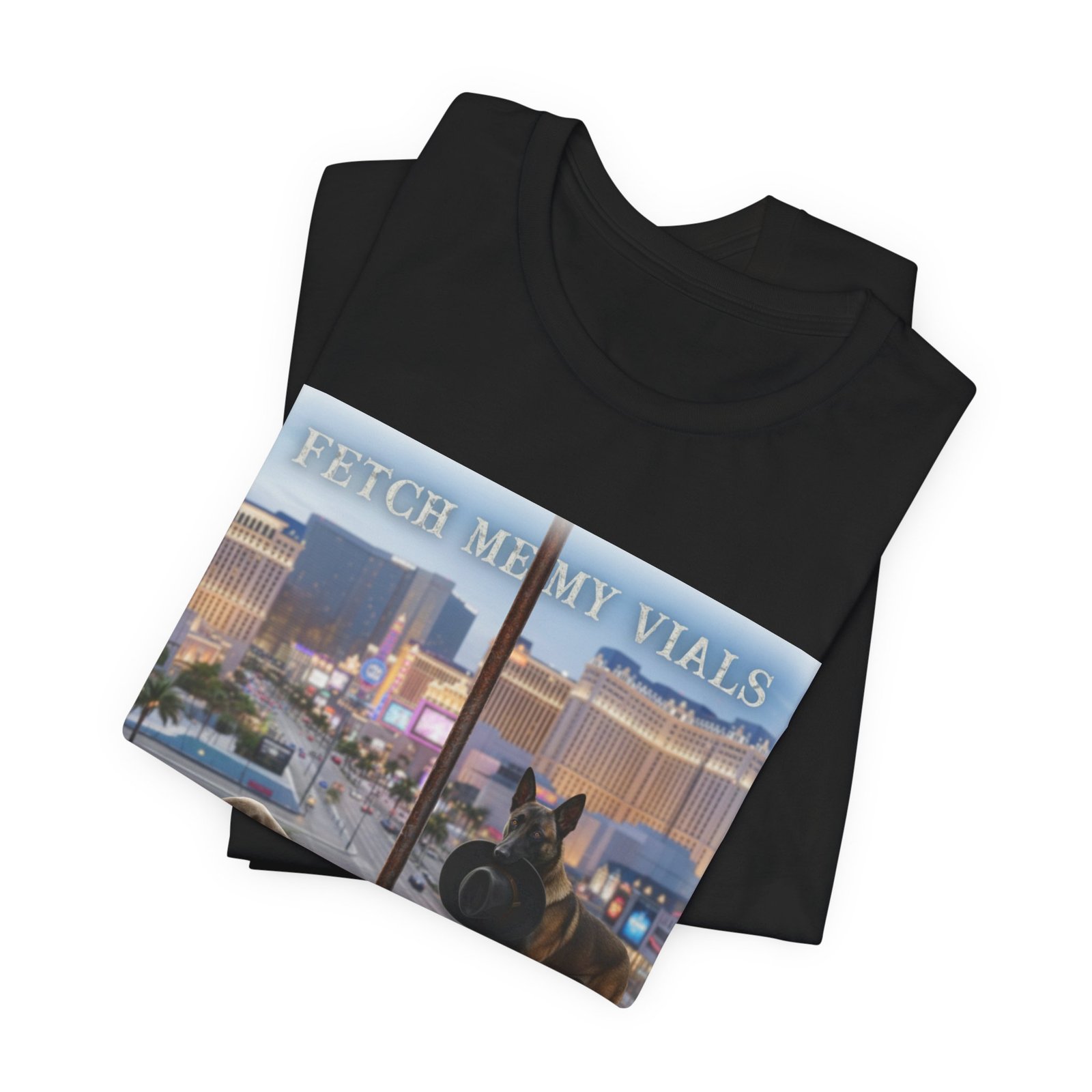 Fetch me my vials, Fallout Tee, Street Scene Graphic Tee — "Fetch Me My Vials" Retro Vegas Art Shirt - Image 13