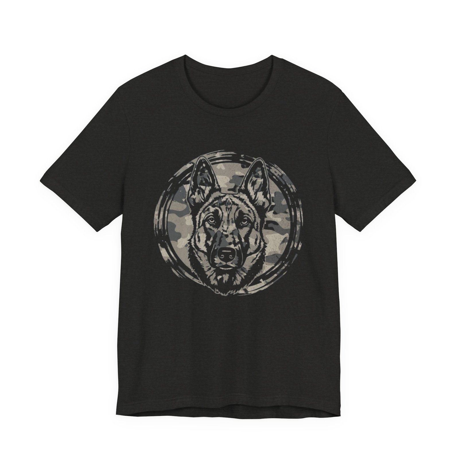 Belgian Malinios Graphic Tee – Camo Circle German Shepherd T‑Shirt - Image 5