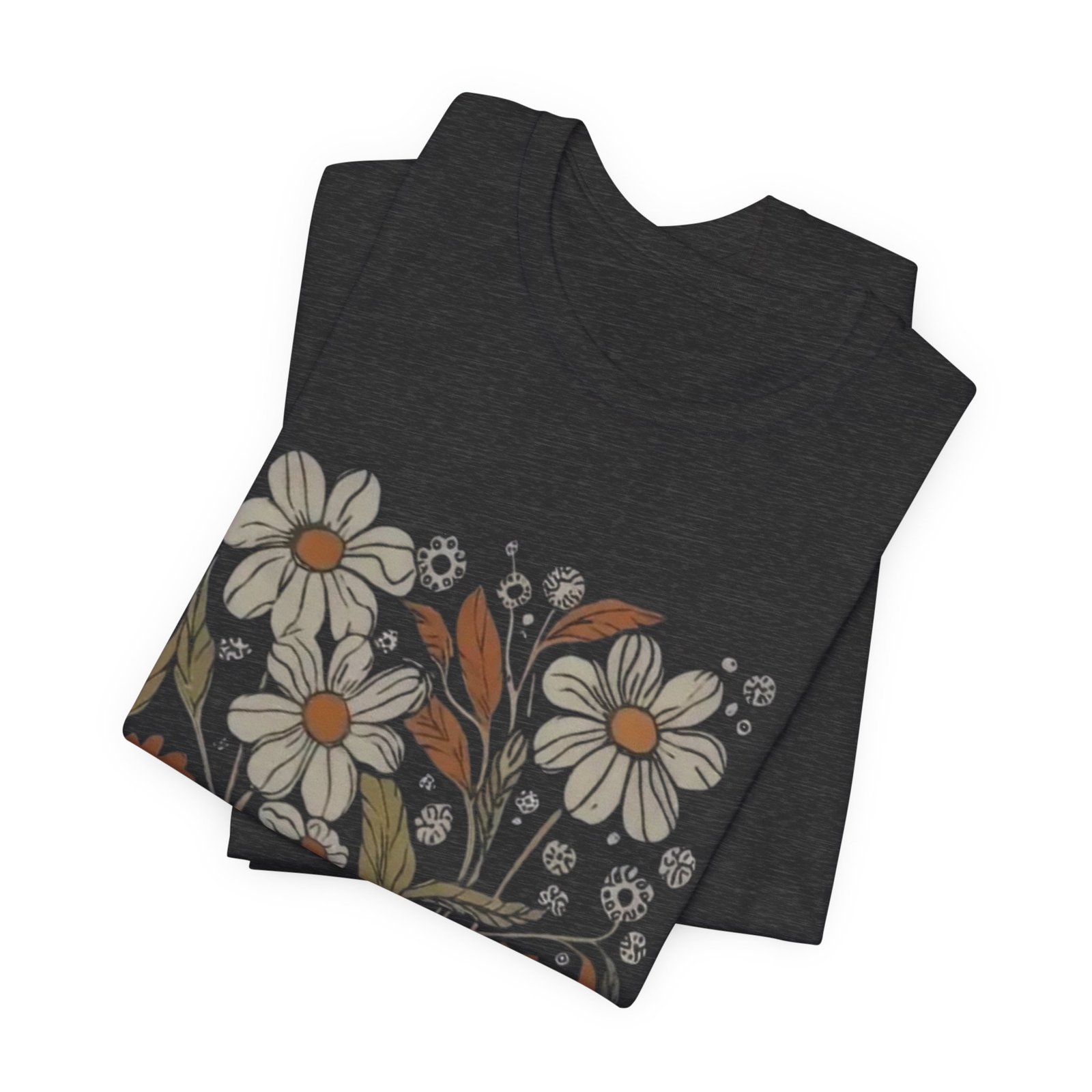 Floral Graphic Tee for Nature Lovers, Casual Tee Gift for Friends, Summer Wear, Eco-Friendly Style, Boho Aesthetic Shirt - Image 19