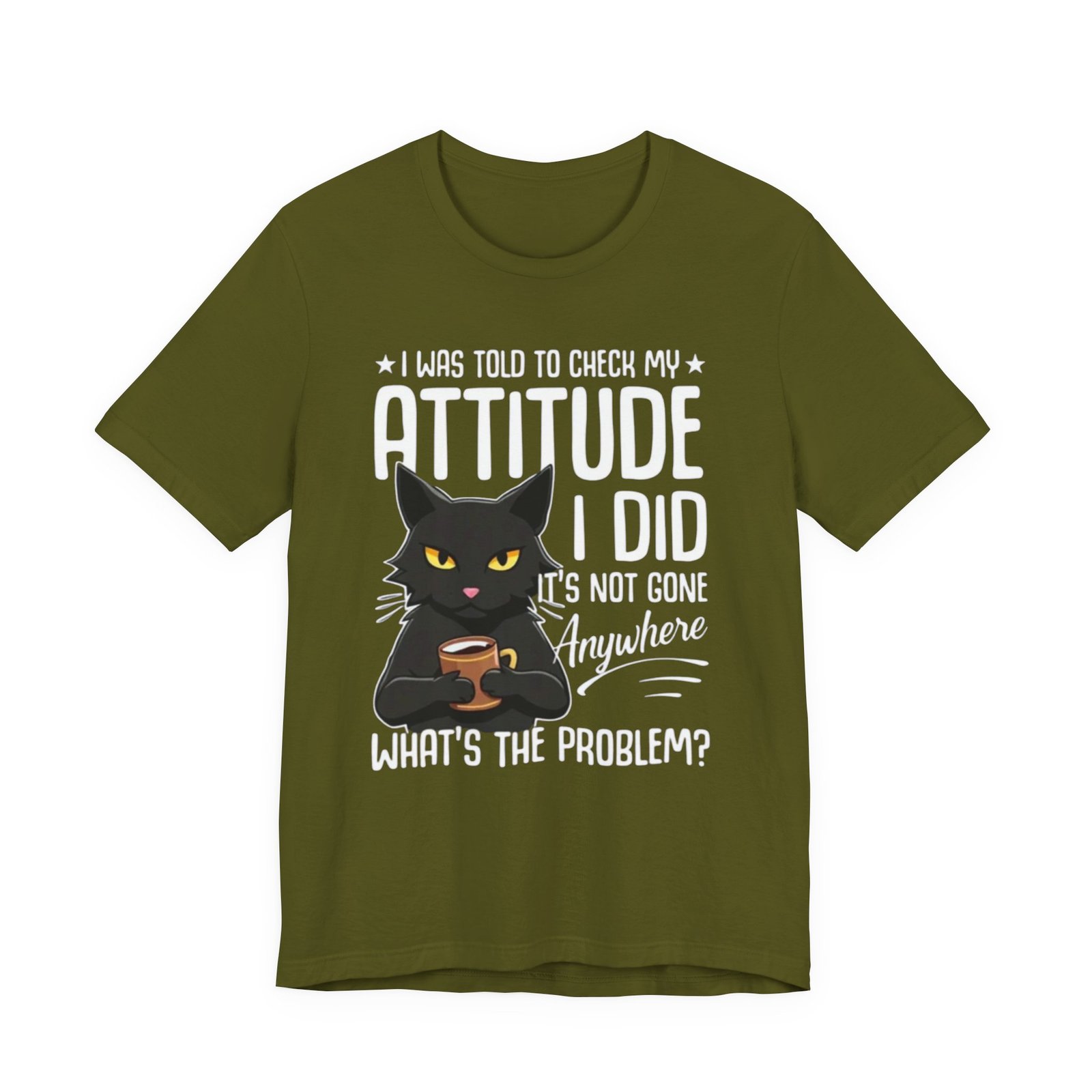Sassy Black Cat Attitude T-Shirt | Funny Cat Tee, Graphic Kitty Quote - Image 13