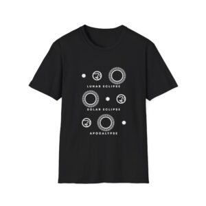 Eclipse Phases Diagram T-Shirt | Lunar Solar Apocalypse Tee