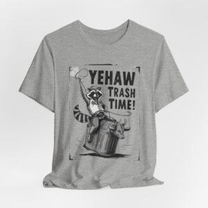 Funny Raccoon Tshirt, Trash Time Tee, Animal Lover Gift, Graphic Tee, Short Sleeve Shirt