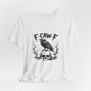 Gothic Raven Tee, Unisex Graphic T-Shirt, Skull Art Shirt, Alternative Wear, Halloween Apparel, Unique Gift Idea