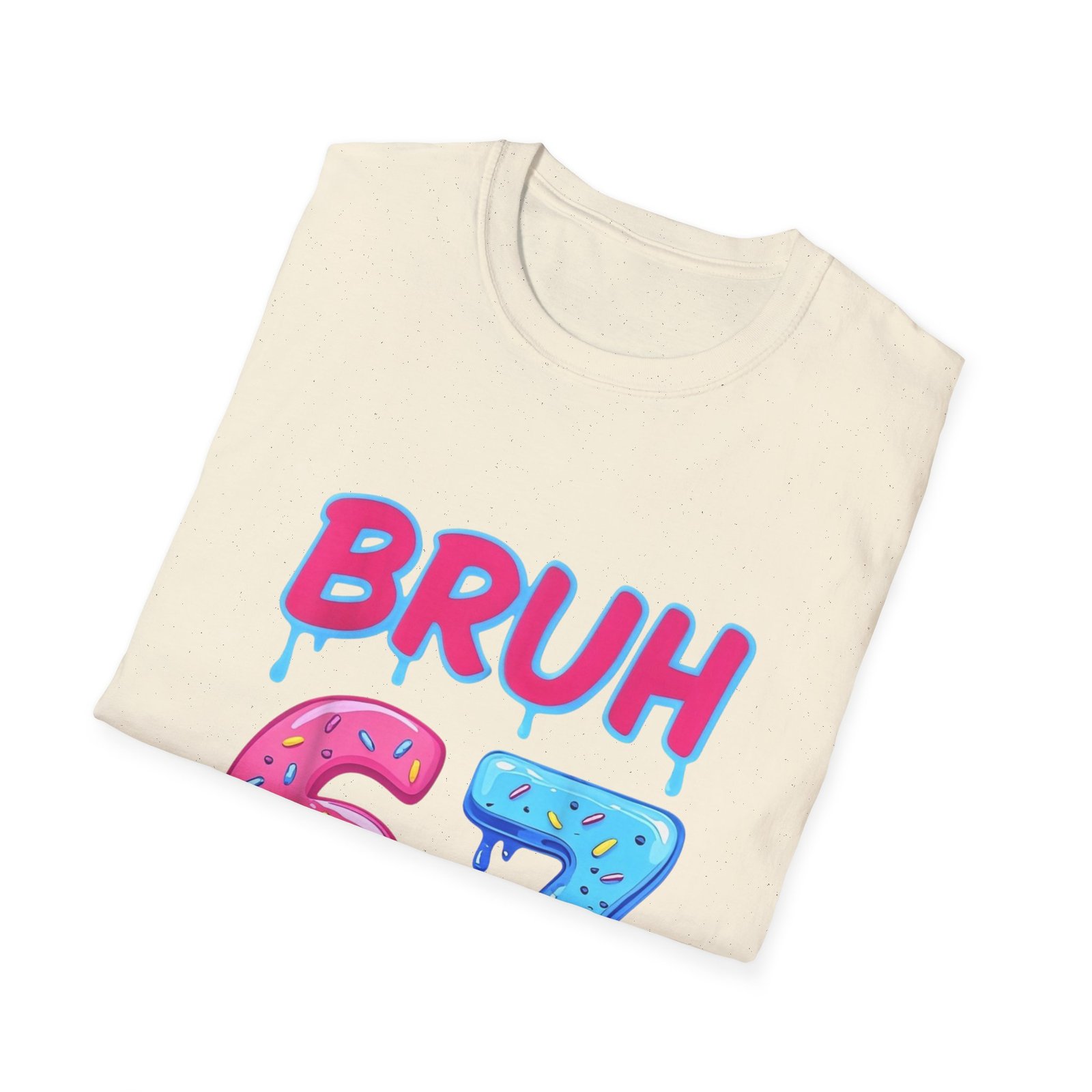 BRUH 67 drippy donut & ice cream numbers T-Shirt | colorful graphic tee - Image 20
