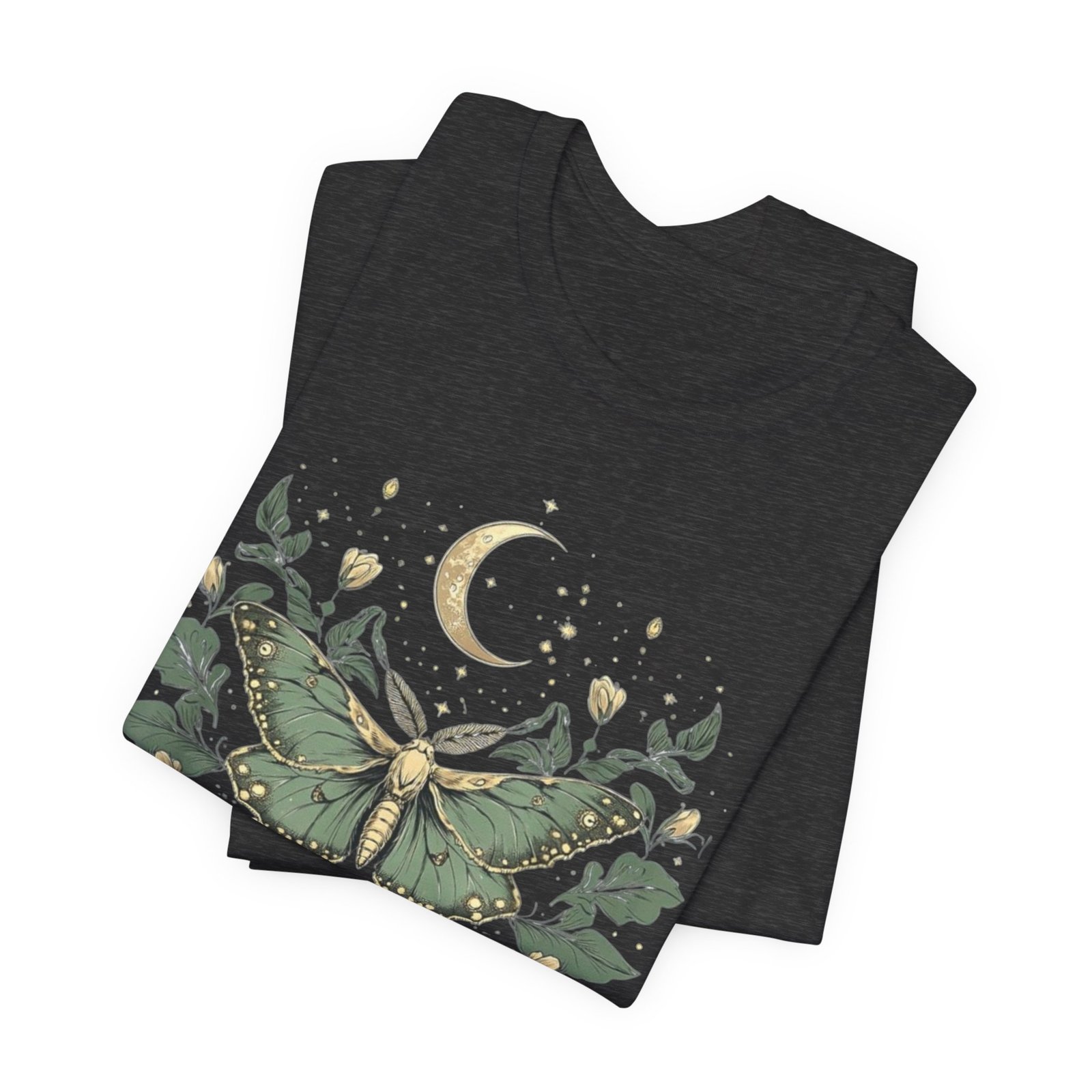 Cottage Core Moth Moon Phases Tee, Goblin Aesthetic Shirt, Unisex Nature T-Shirt, Witchy Boho Top, Lunar Celestial Clothing - Image 19