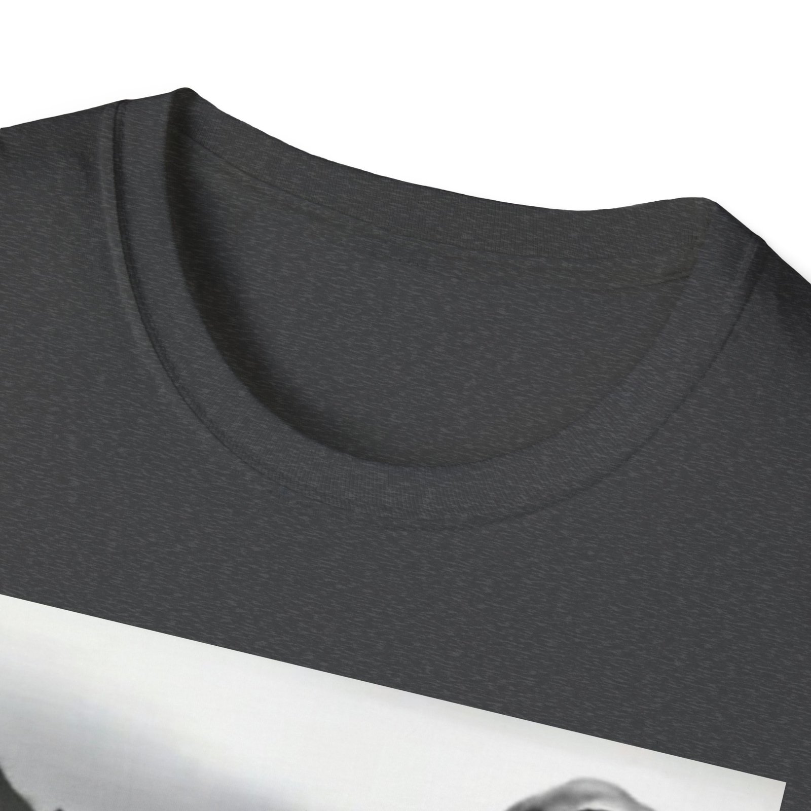 Surprised Cat on Loch Ness Monster T-Shirt | Retro Monochrome Illustration - Image 11