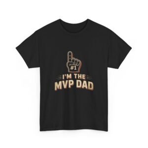 MVP Dad Unisex Tee - Sports Dad Gift, Father's Day Shirt, Basketball Fan Apparel, Athlete Dad Top, Soccer Dad Shirt