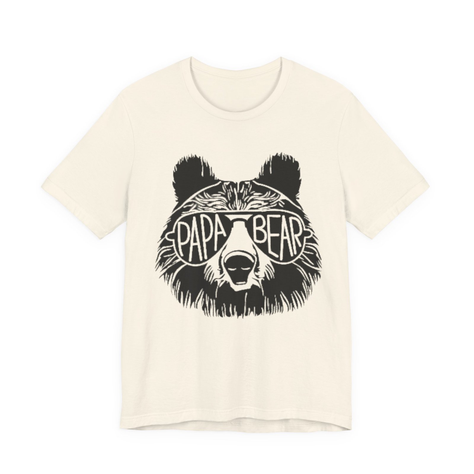Papa Bear Graphic Tee | Bear Face Sunglasses Dad Shirt - Image 9