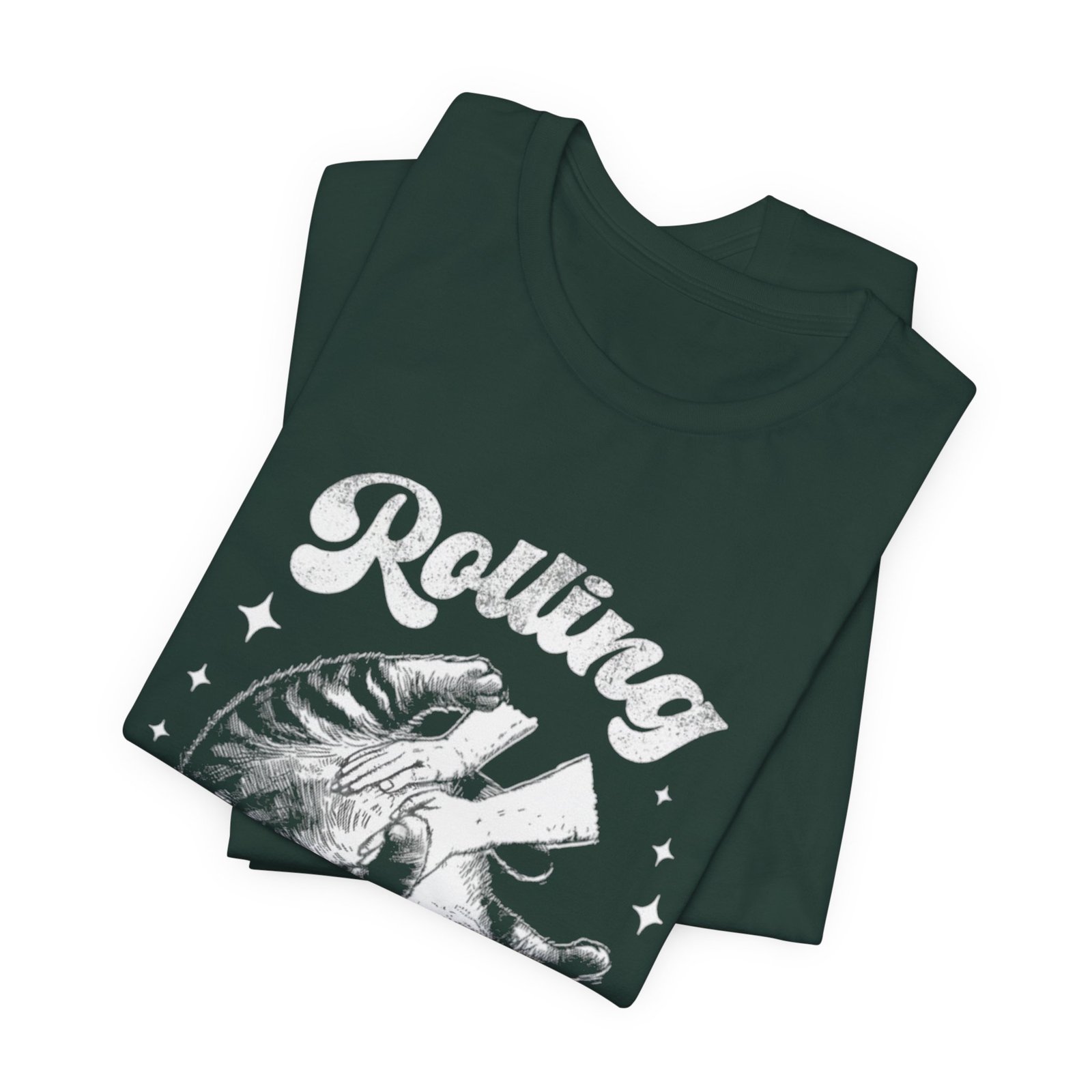 Rolling Fatties Cat Tee | Vintage Octopus Illustration, Nautical Graphic Shirt - Image 15