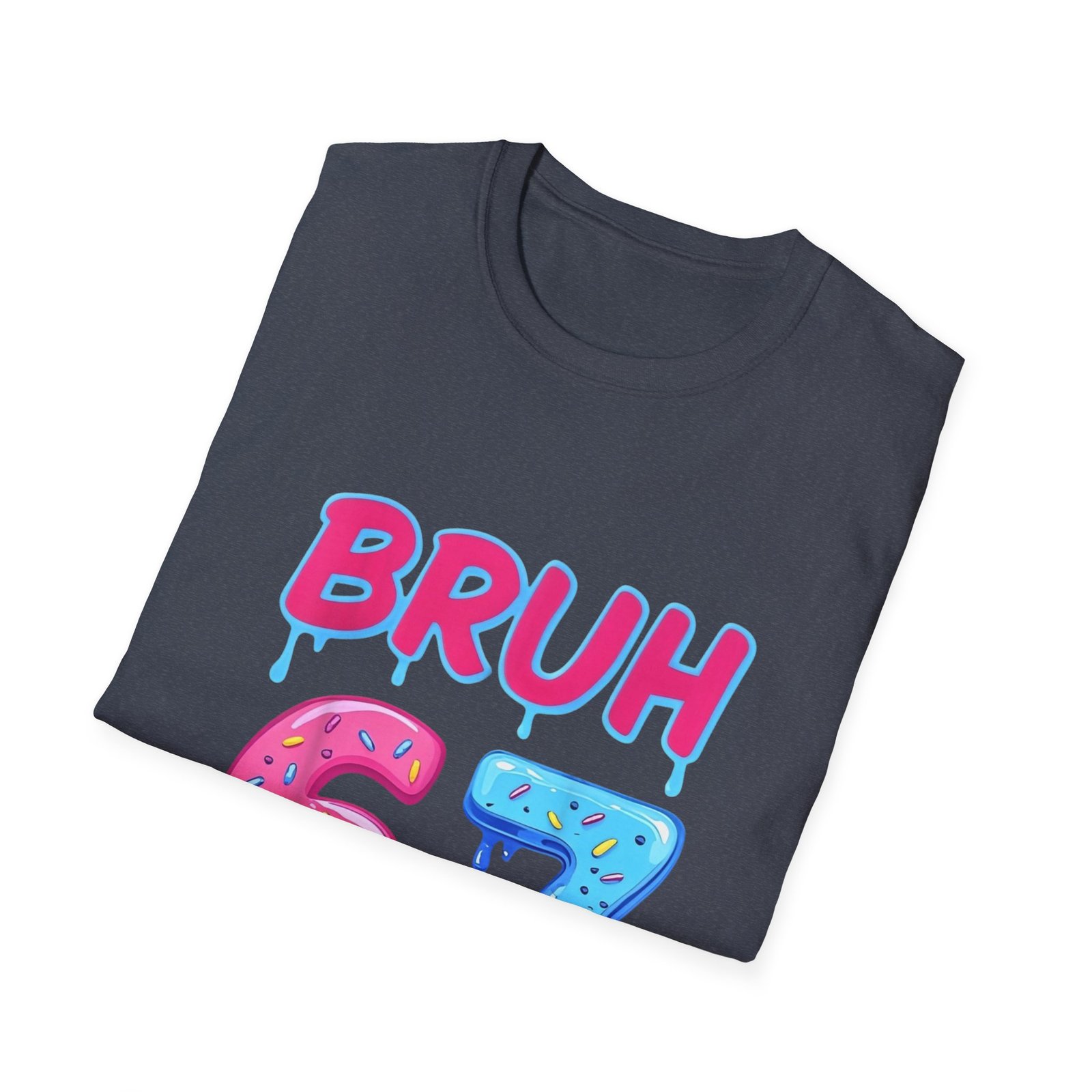BRUH 67 drippy donut & ice cream numbers T-Shirt | colorful graphic tee - Image 28