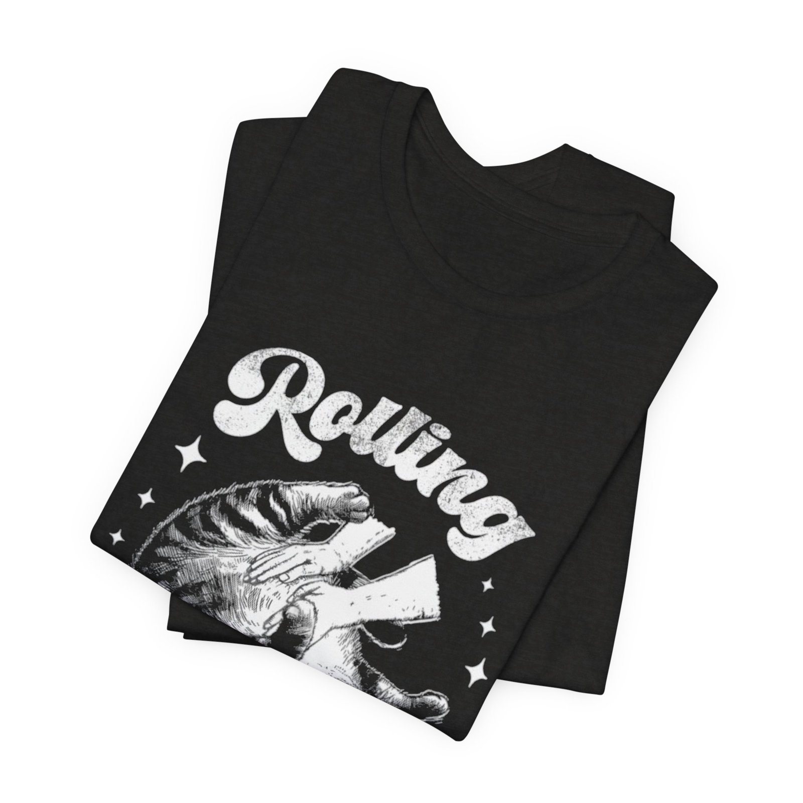 Rolling Fatties Cat Tee | Vintage Octopus Illustration, Nautical Graphic Shirt - Image 7