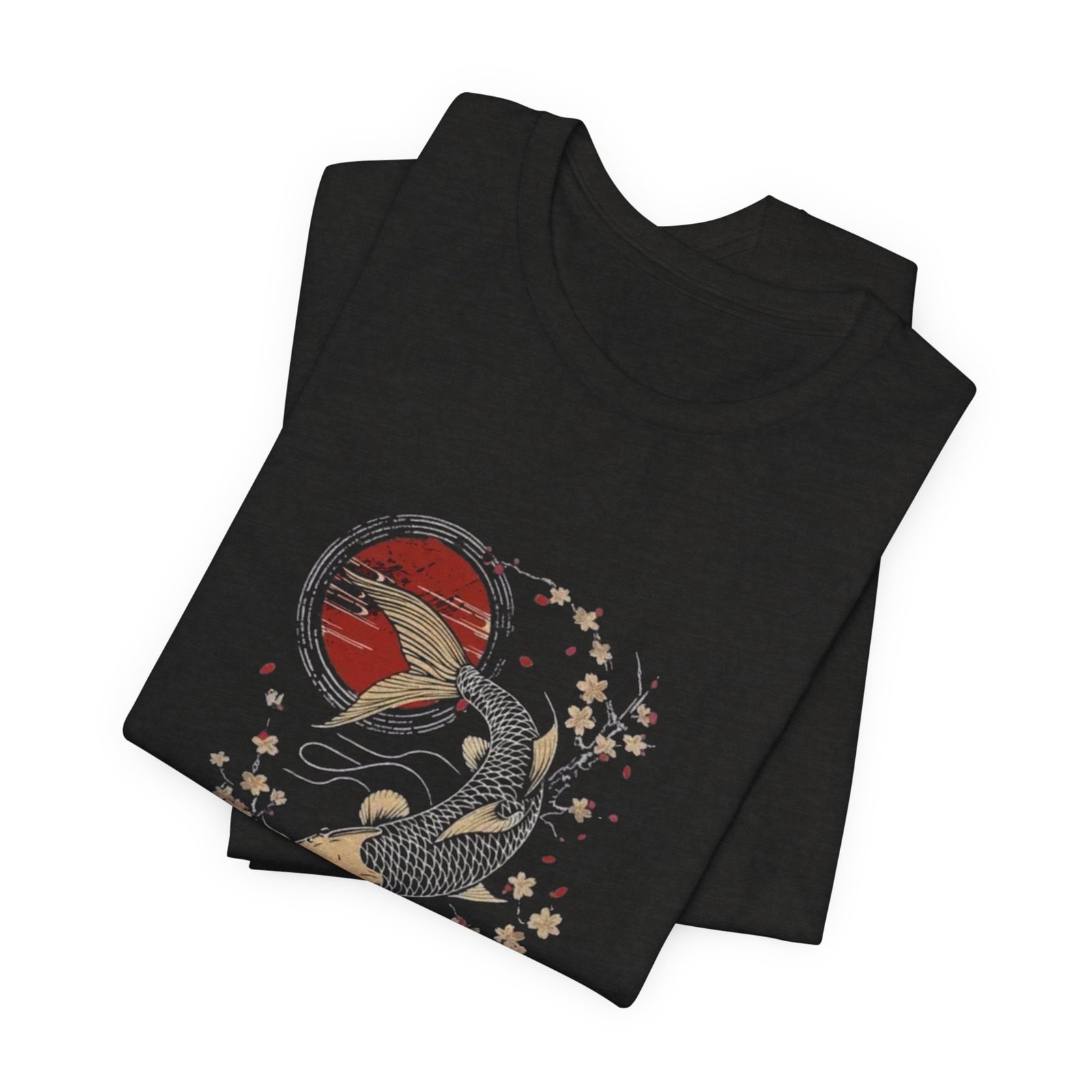 Koi Fish Graphic Tee, Unisex Casual T-Shirt, Gift for Nature Lovers, Cool Summer Top, Japanese Art Apparel - Image 7