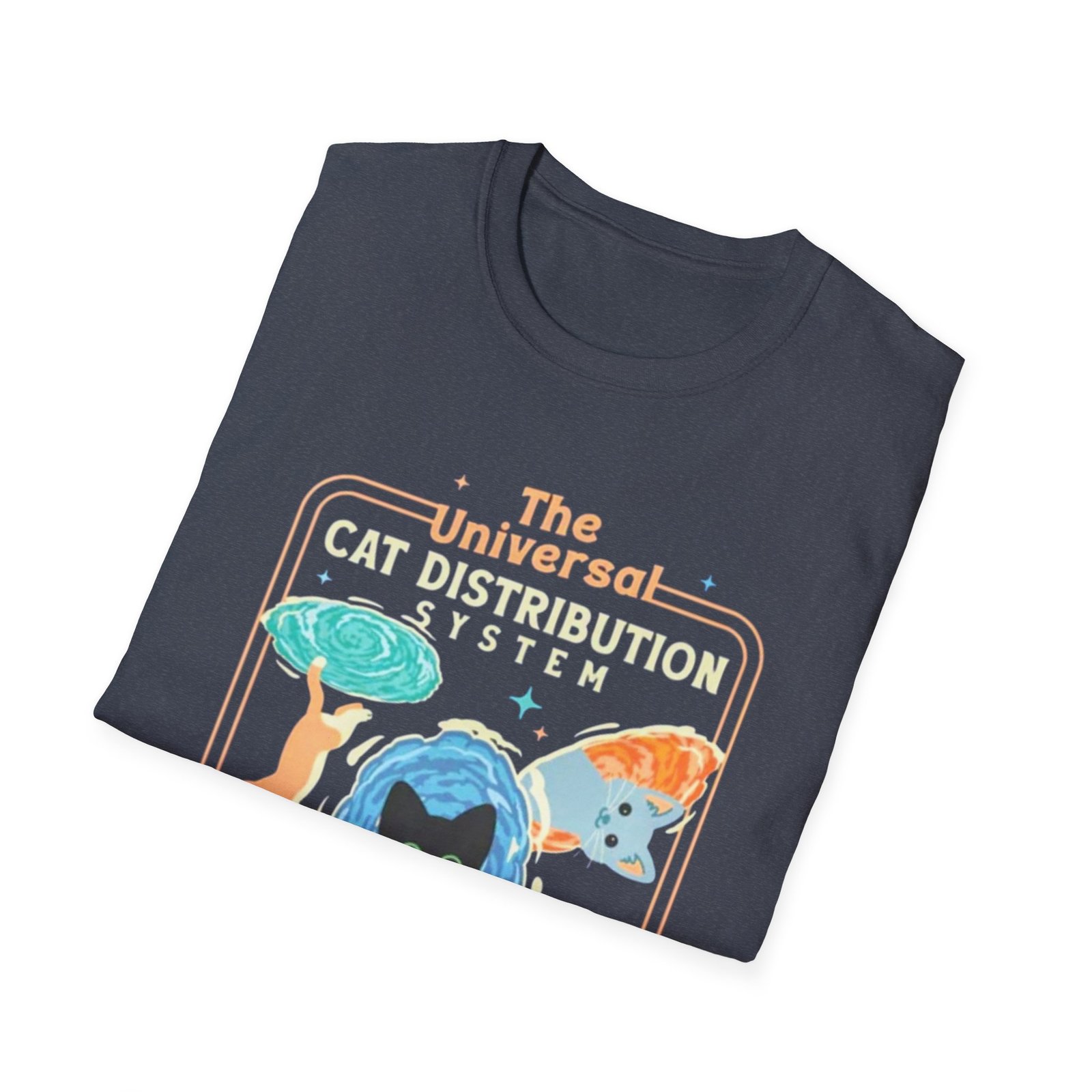 Universal Cat Distribution System T-Shirt | Space Cats, Live, Love, Meow - Image 24