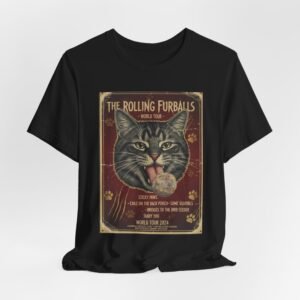 The Rolling Furballs cat band tee | T-Shirt