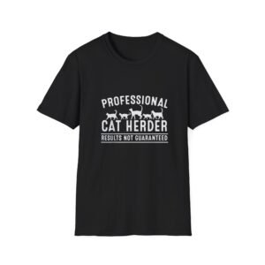 Professional Cat Herder T-Shirt | Funny Cat Lover Tee