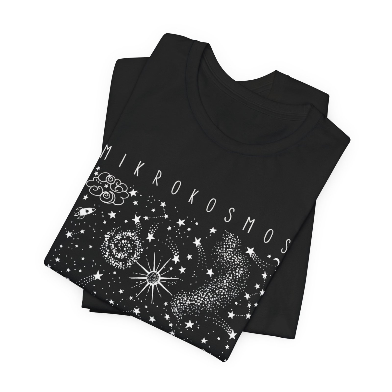 Cosmos Unisex Tee, Space T-Shirt, Microcosmoso Shirt, Spiritual Tee, Celestial Top, Galaxy Shirt, Universe Tee - Image 4