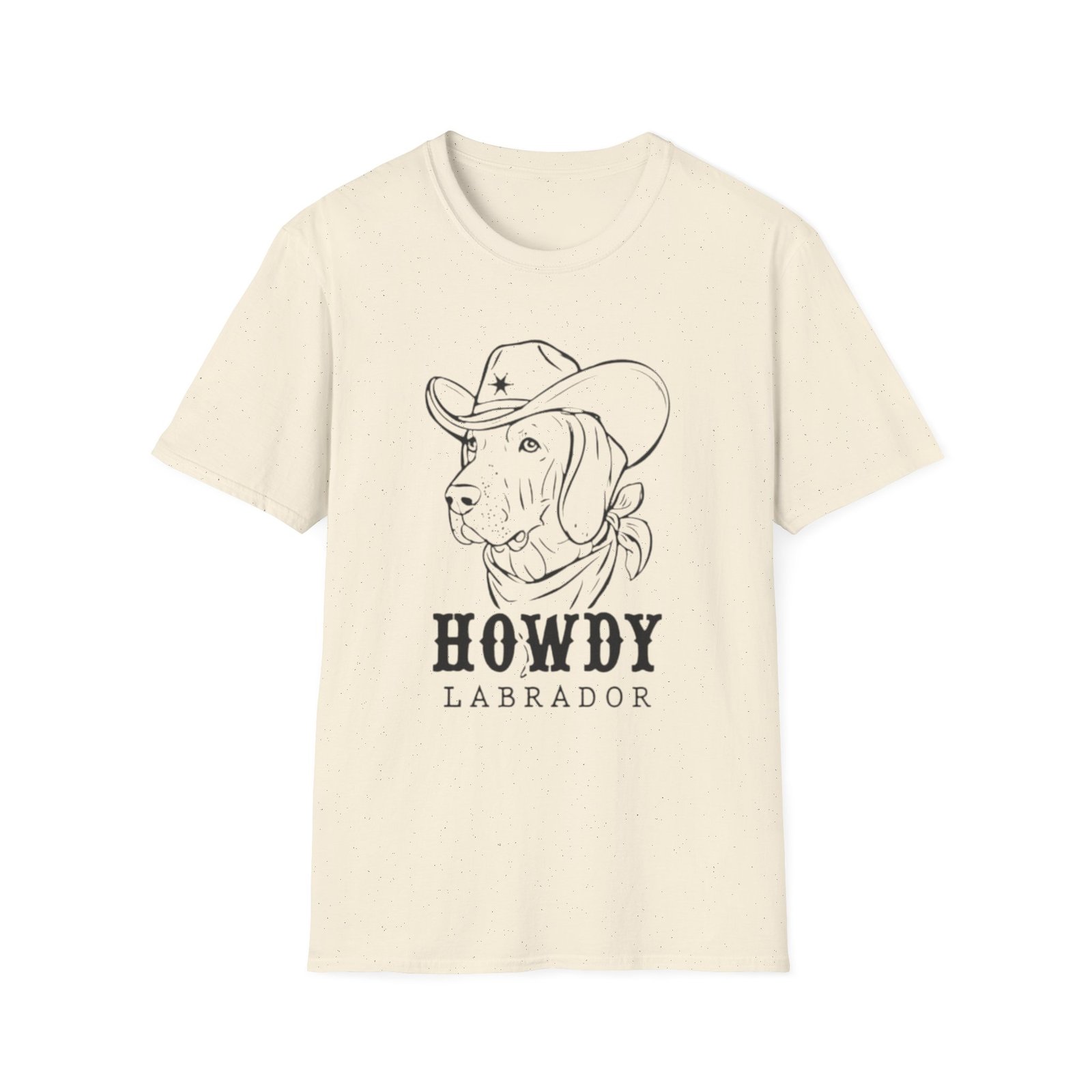Howdy Labrador T-Shirt | Cowboy Dog Illustration Tee - Image 9