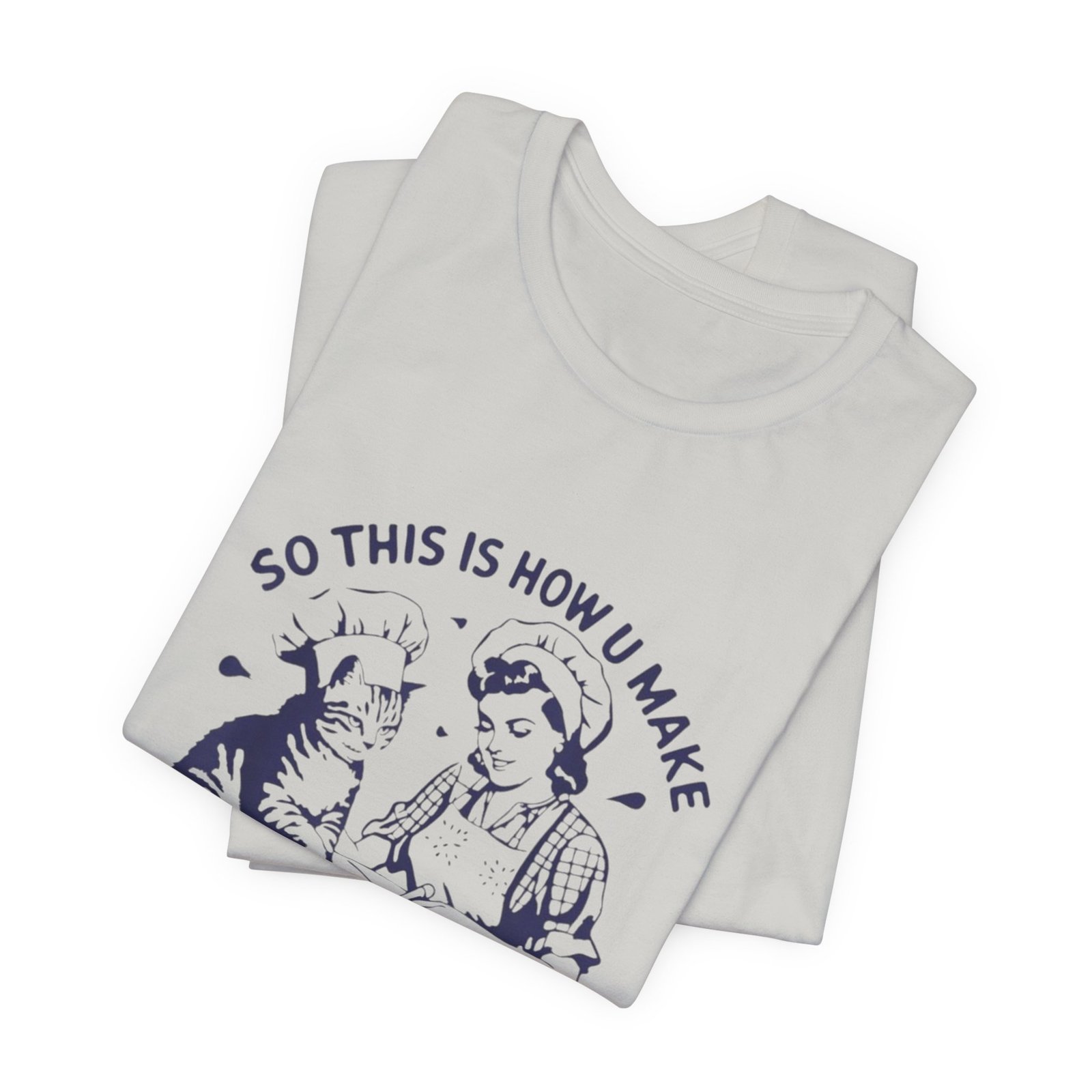 Cat Baker Tee, Funny Biscuit Making Shirt, Unisex Jersey Short Sleeve Tee, Cat Lover Gift, Animal Graphic Tee - Image 19