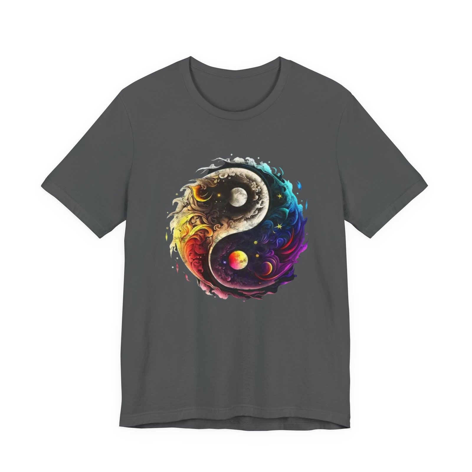 Colorful Yin Yang Unisex T-Shirt | Vibrant Graphic Tee for Spirituality, Meditation, Dance, Birthdays, Yoga - Image 13