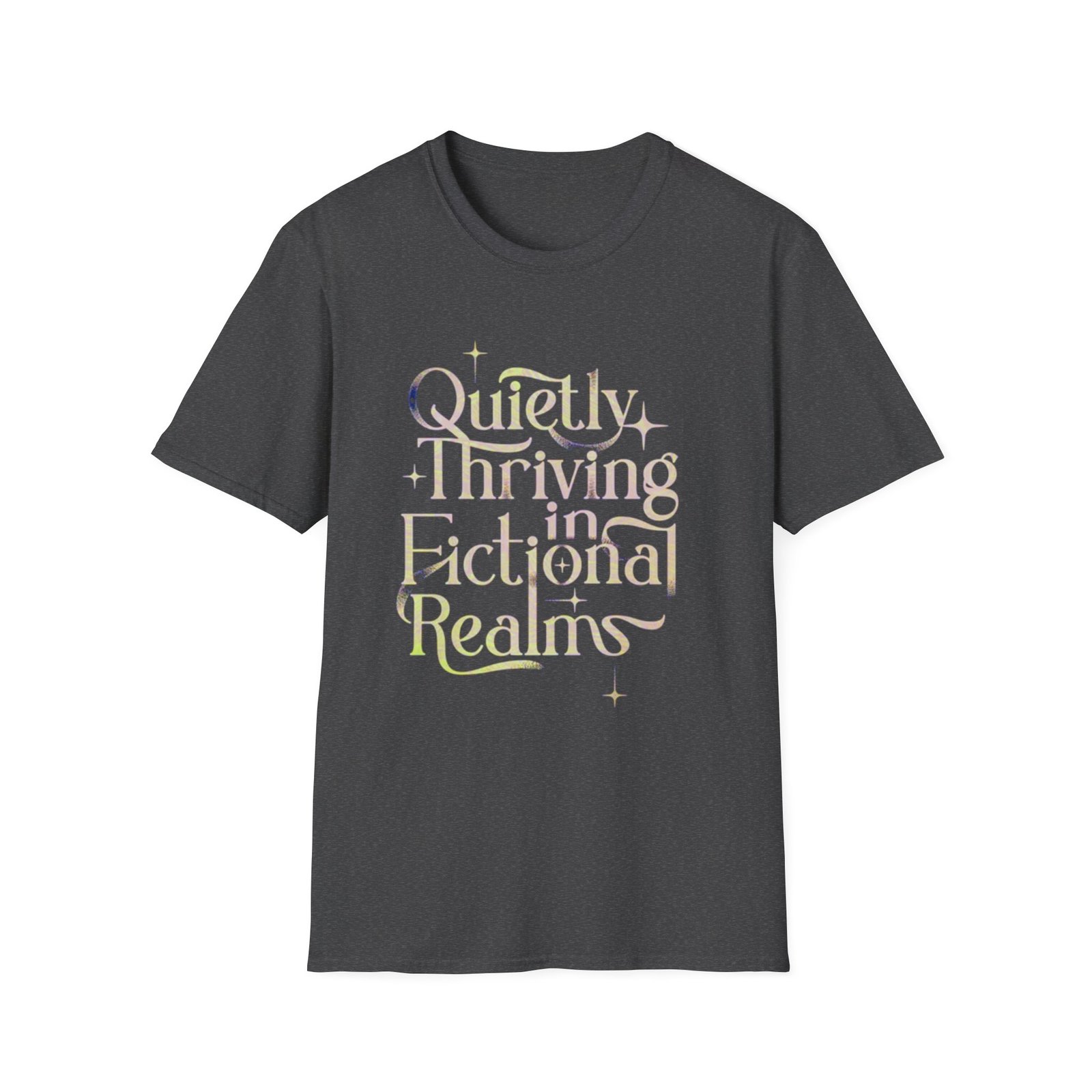 Quietly Thriving in Fictional Realms T-Shirt | Bookish Literary Shirt - Image 13
