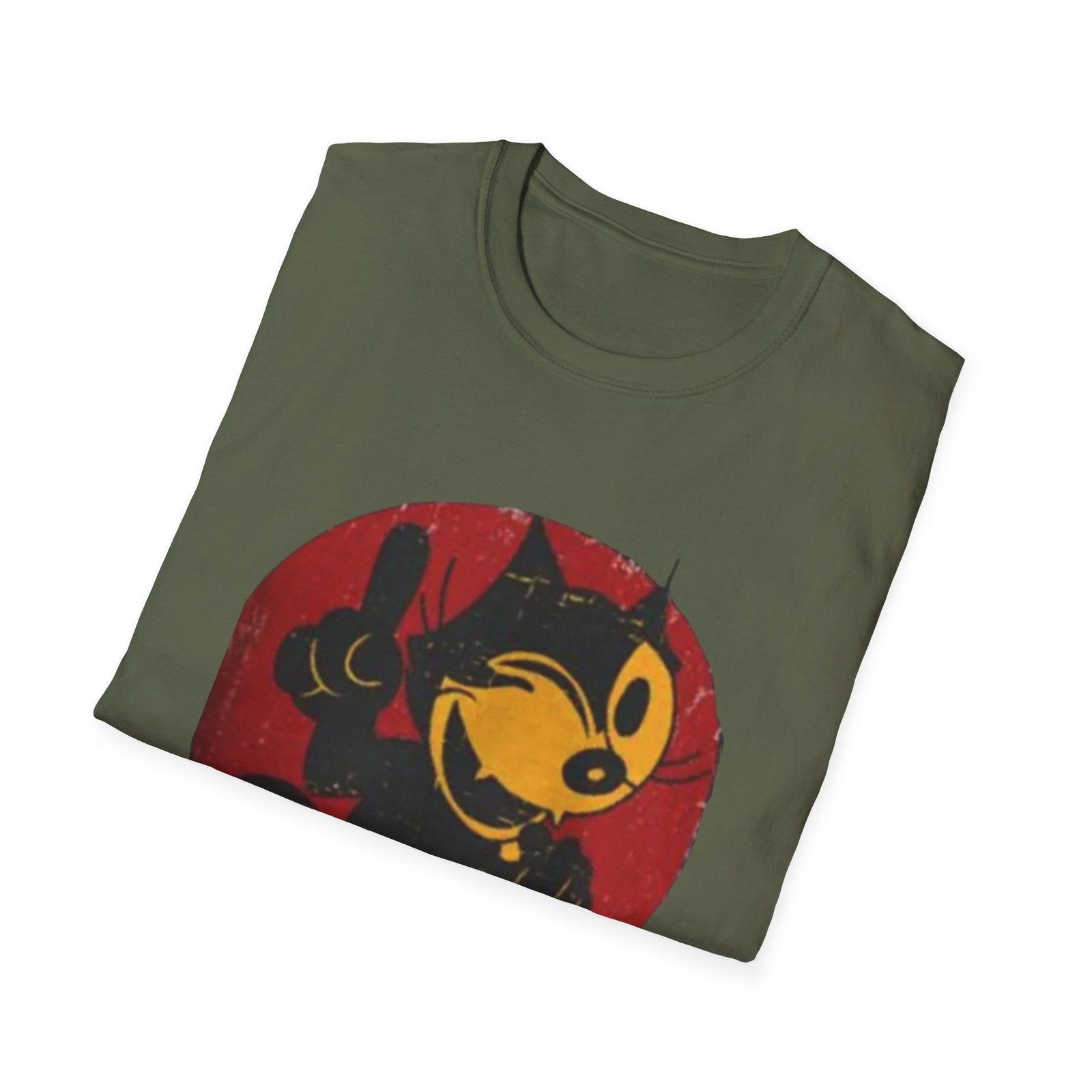 Vintage Cartoon Character Shirt | Black Graphic Tee - Image 12