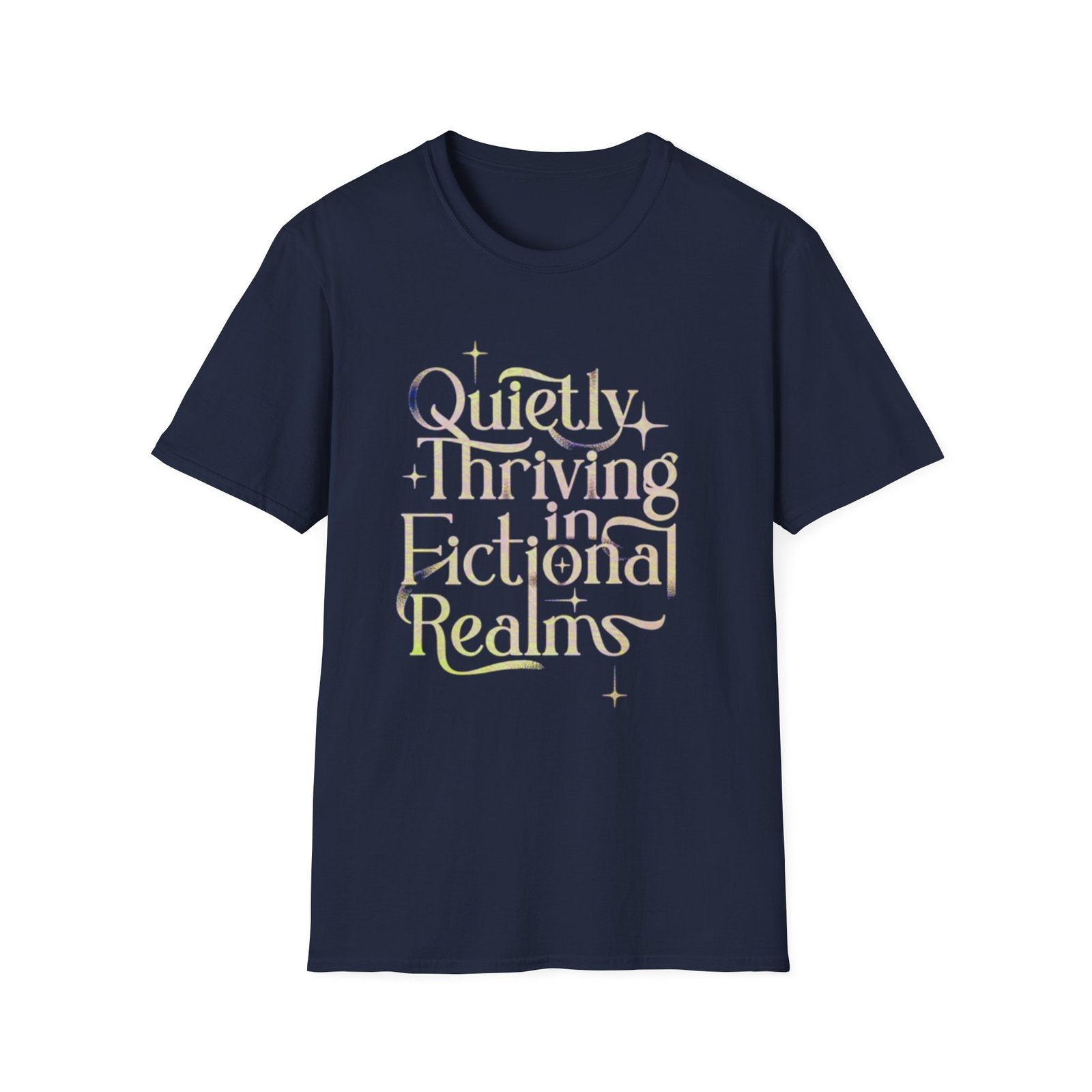 Quietly Thriving in Fictional Realms T-Shirt | Bookish Literary Shirt - Image 17