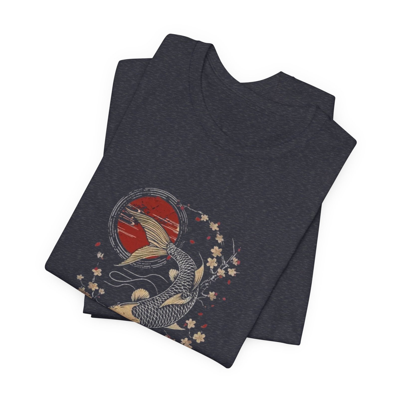 Koi Fish Graphic Tee, Unisex Casual T-Shirt, Gift for Nature Lovers, Cool Summer Top, Japanese Art Apparel - Image 23