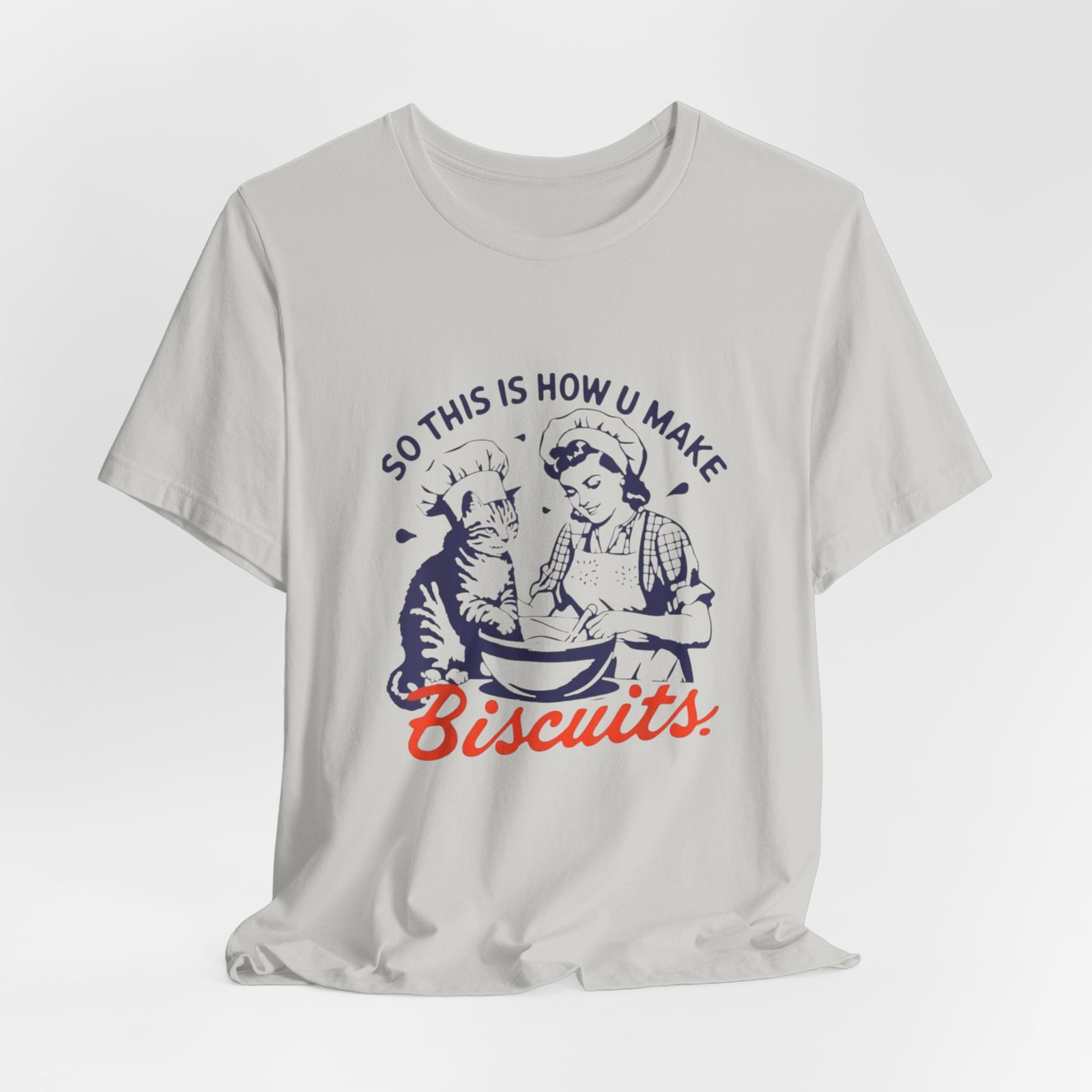 Cat Baker Tee, Funny Biscuit Making Shirt, Unisex Jersey Short Sleeve Tee, Cat Lover Gift, Animal Graphic Tee - Image 20