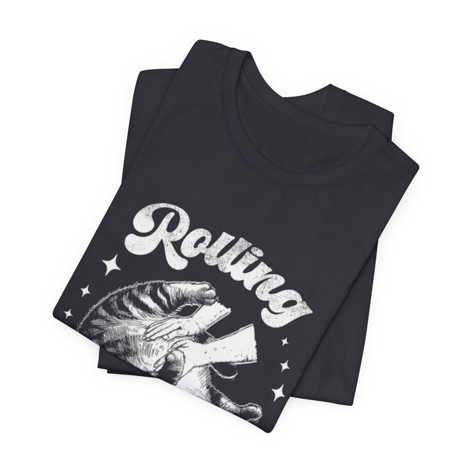 Rolling Fatties Cat Tee | Vintage Octopus Illustration, Nautical Graphic Shirt - Image 11