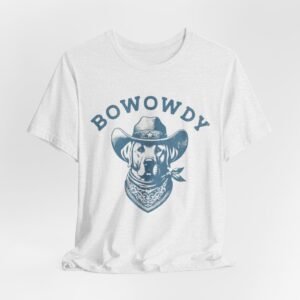 Bowowdy Dog Cowboy Tee | Western Dog Illustration, Bandana Hat