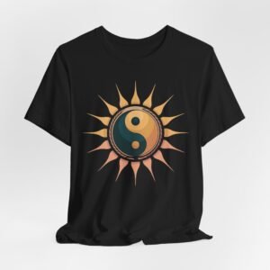 Sun and Moon Yin Yang Tee, Spiritual T-Shirt, Bohemian Style Shirt, Gift for Her, Summer Fashion