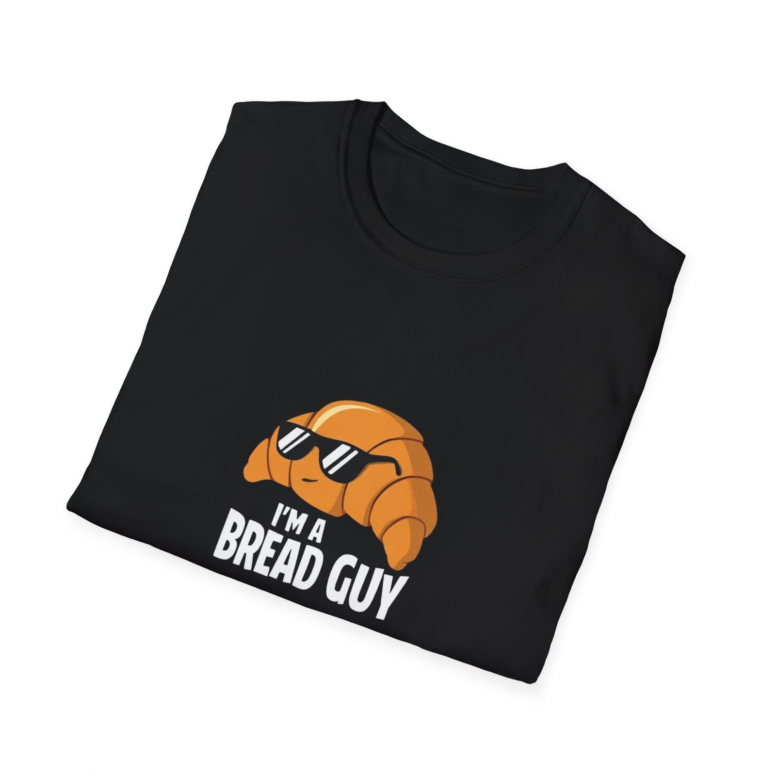 Im a Bread guy tee, Cool Croissant graphic T-Shirt | Funny Bakery Pastry Tee - Image 4