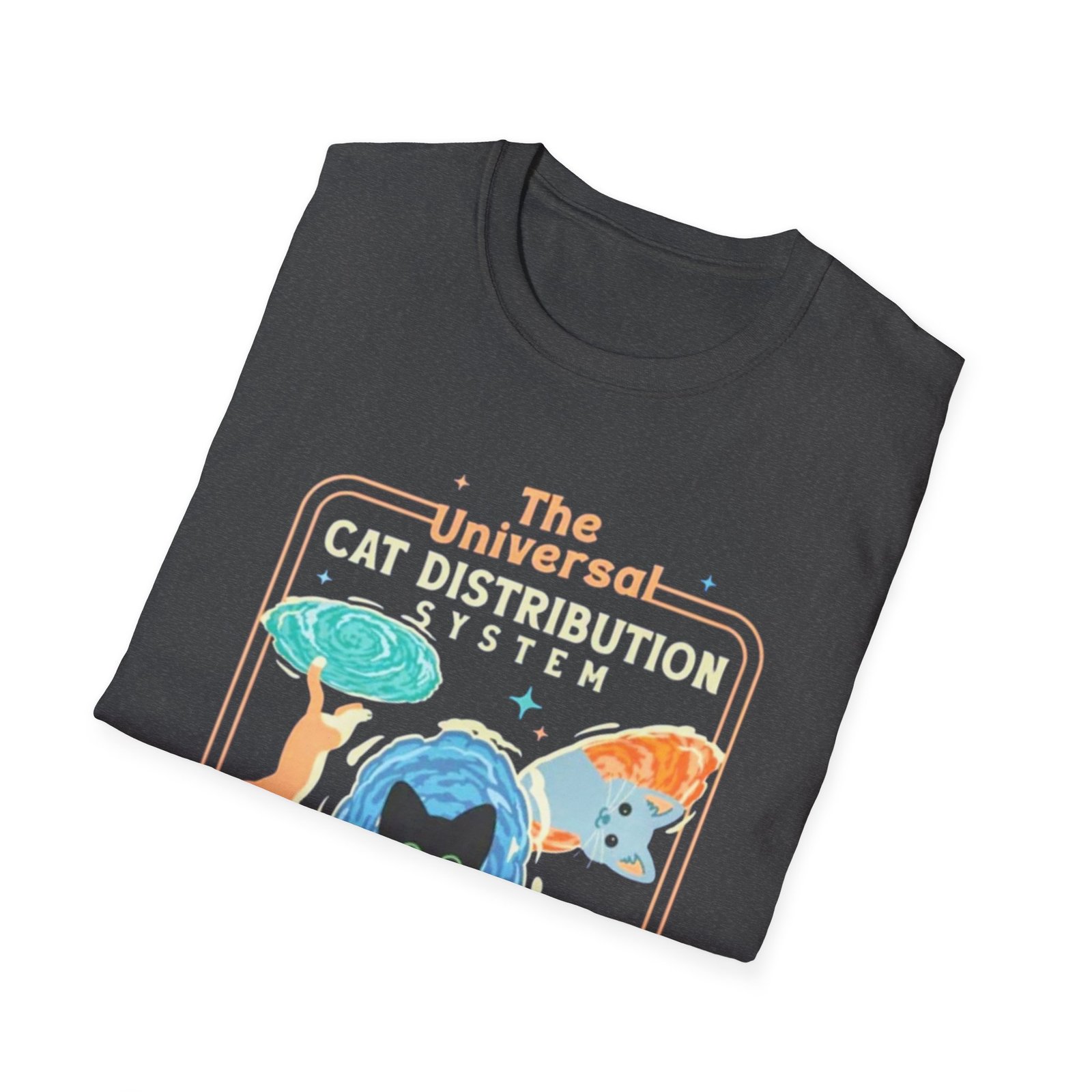 Universal Cat Distribution System T-Shirt | Space Cats, Live, Love, Meow - Image 16