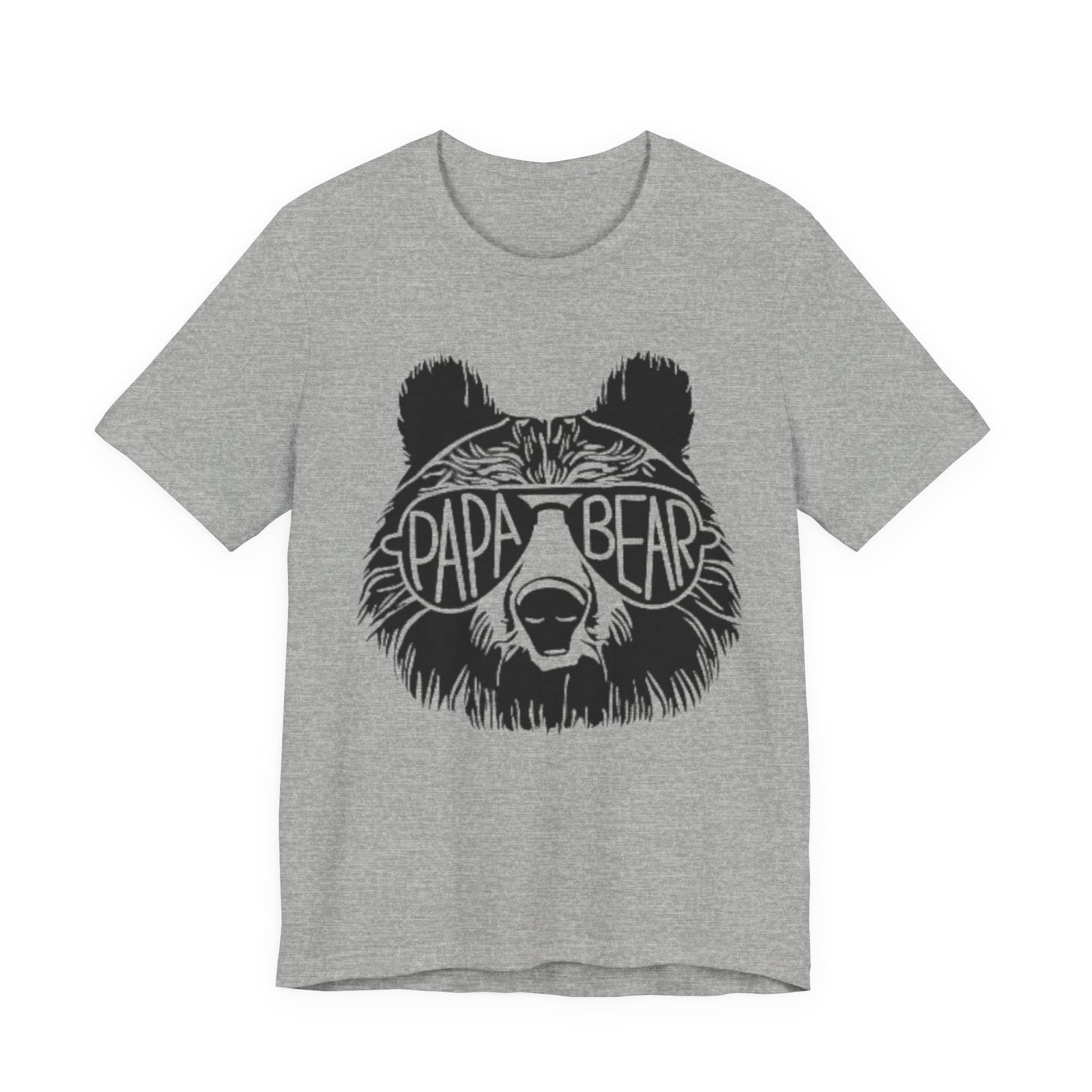 Papa Bear Graphic Tee | Bear Face Sunglasses Dad Shirt - Image 21