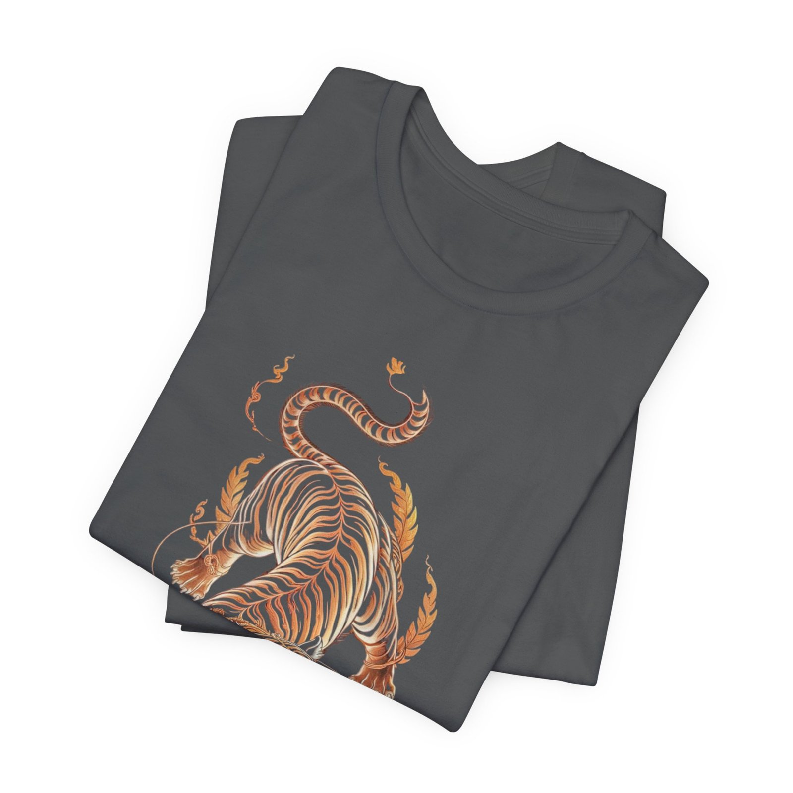 Flaming Tiger Unisex Tee - Bold Graphic, Casual Wear, Gift for Animal Lovers, Streetwear Style, Perfect for Summer - Image 11