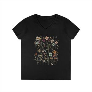 Floral Meadow V-Neck Tee