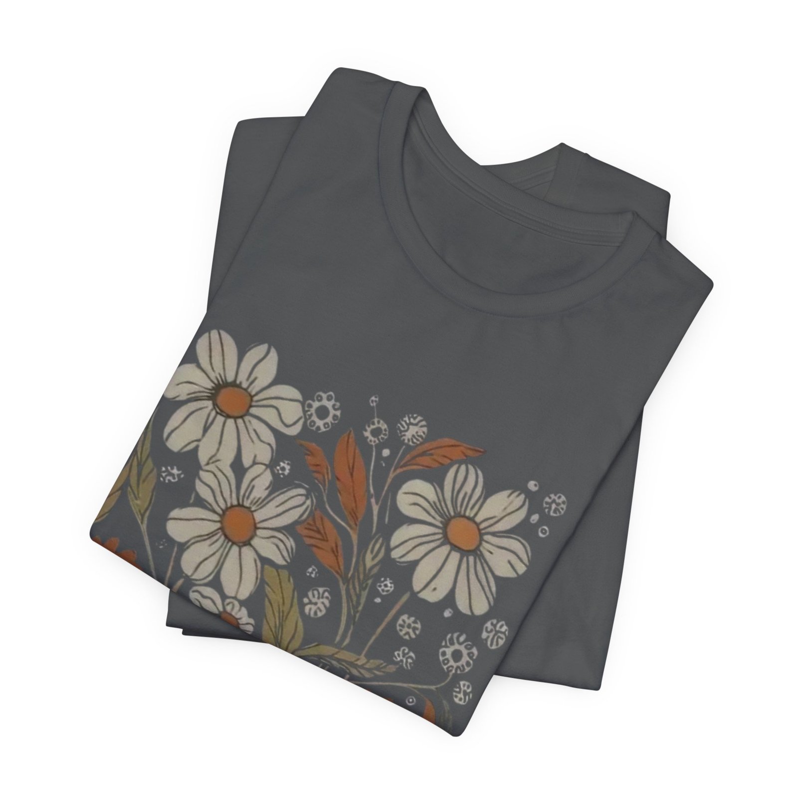 Floral Graphic Tee for Nature Lovers, Casual Tee Gift for Friends, Summer Wear, Eco-Friendly Style, Boho Aesthetic Shirt - Image 15