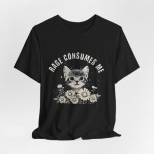 Rage Consumes Me T-Shirt, Cat Lover Gift, Funny Tee, Unisex Graphic Tee, Casual Outfit, Great for Birthdays