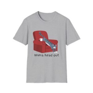 Imma Head Out Cat T-Shirt | Funny Cat Stretching Illustration