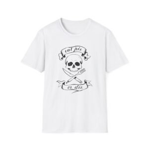 Eat Pie or Die skull and crosscutlery T-Shirt | Baking humor, Christmas tee, Christmas Pie tee,