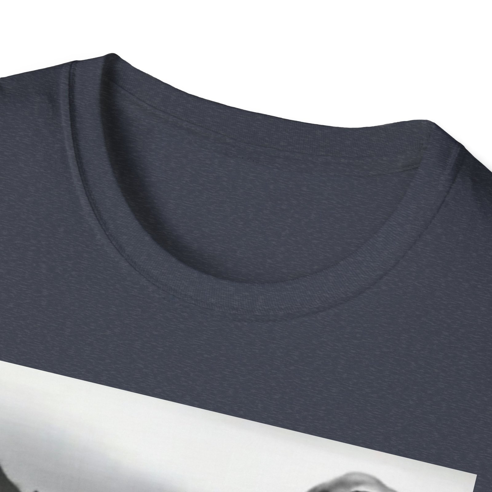 Surprised Cat on Loch Ness Monster T-Shirt | Retro Monochrome Illustration - Image 15