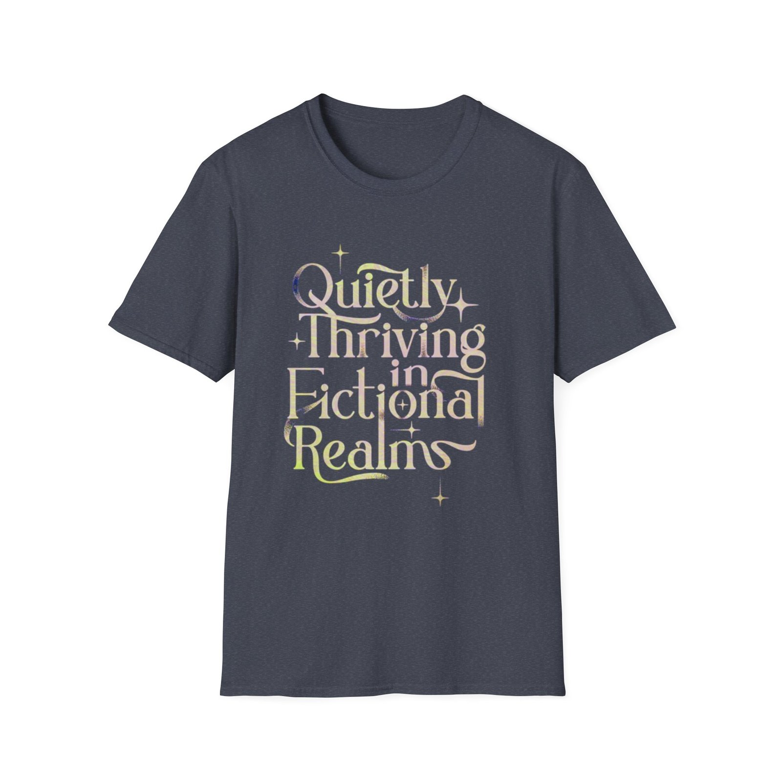 Quietly Thriving in Fictional Realms T-Shirt | Bookish Literary Shirt - Image 21