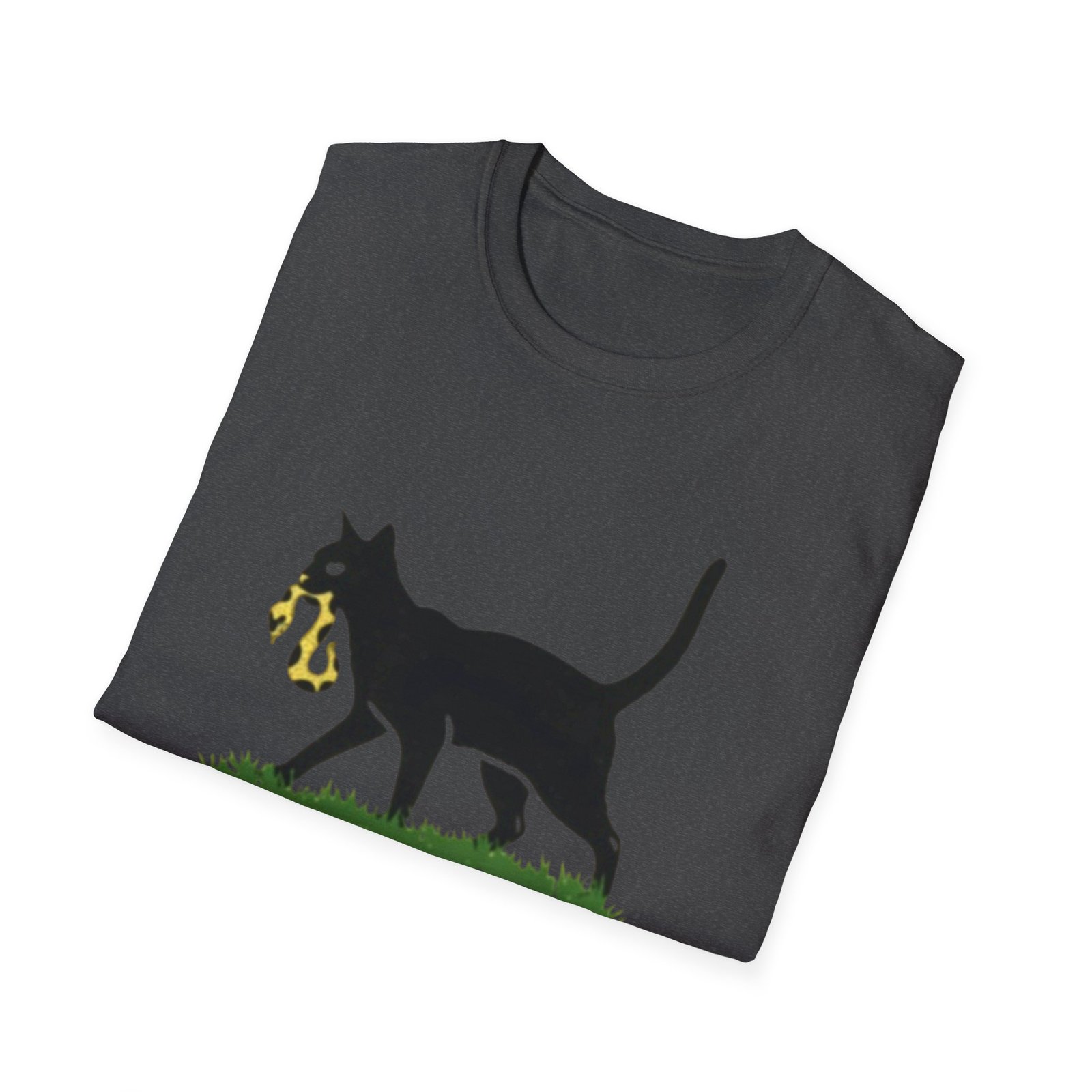 Black Cat Holding Snake T-Shirt | Ill Tread Wherever I Want - Image 20