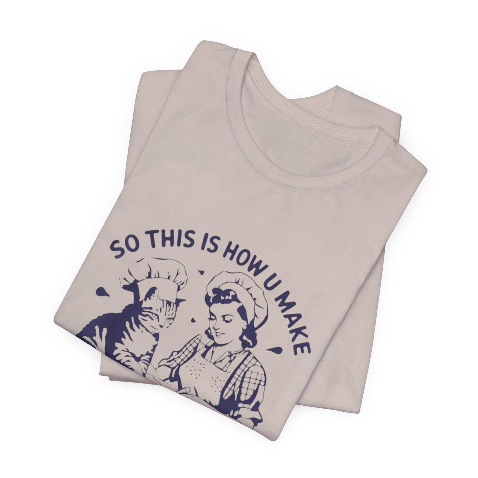 Cat Baker Tee, Funny Biscuit Making Shirt, Unisex Jersey Short Sleeve Tee, Cat Lover Gift, Animal Graphic Tee - Image 27