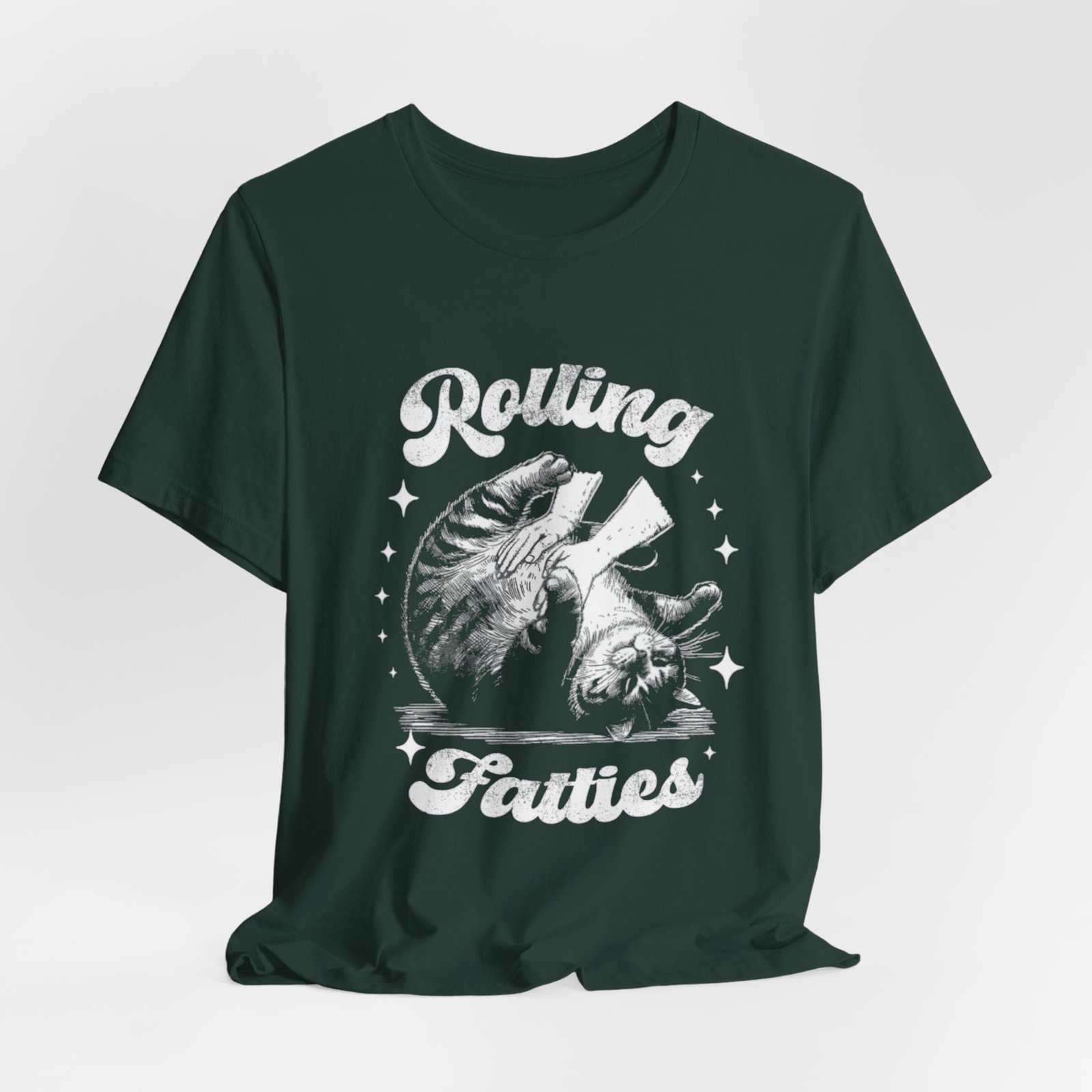 Rolling Fatties Cat Tee | Vintage Octopus Illustration, Nautical Graphic Shirt - Image 16