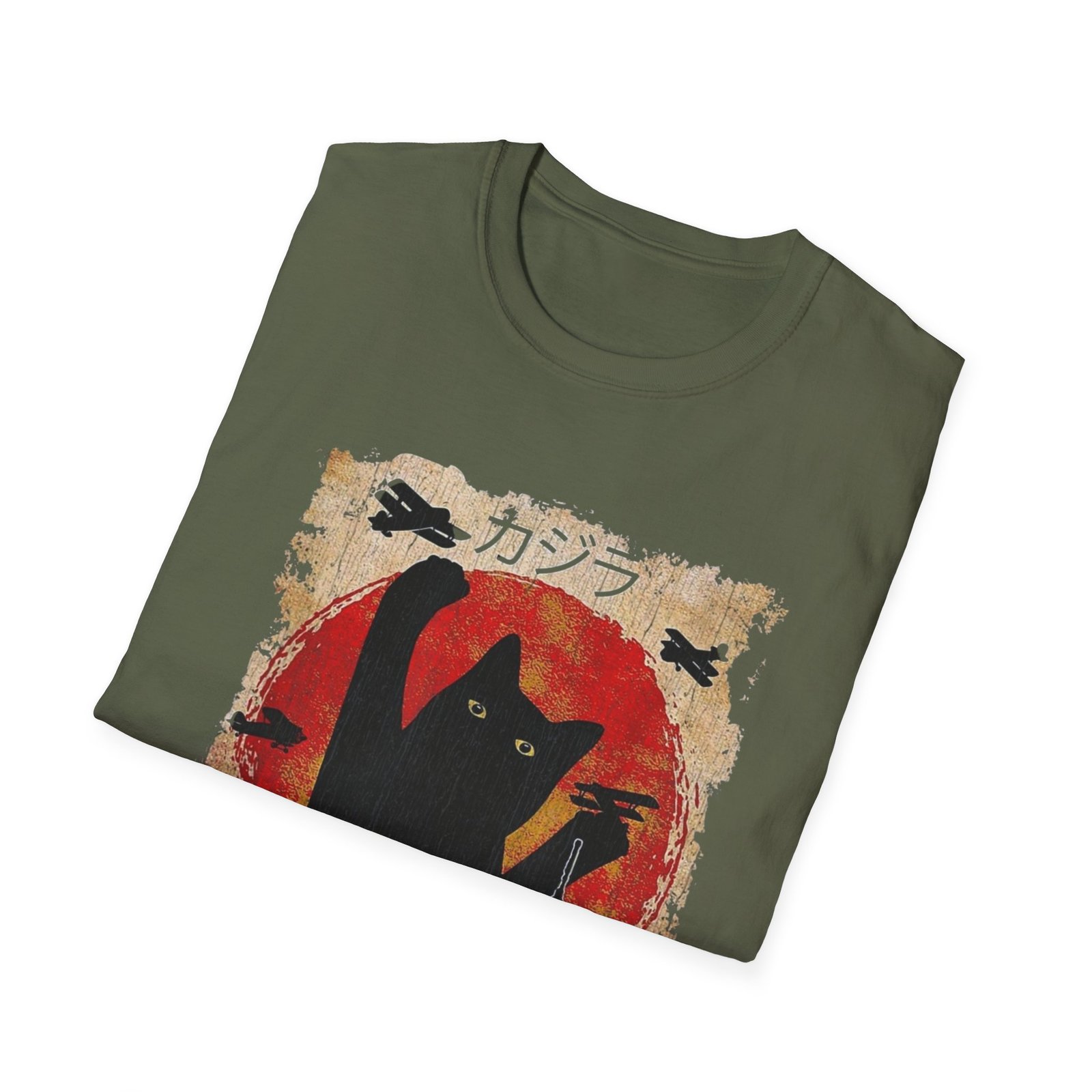 Catzilla Monster Illustration T-Shirt | Retro Kaiju Cat Graphic - Image 12