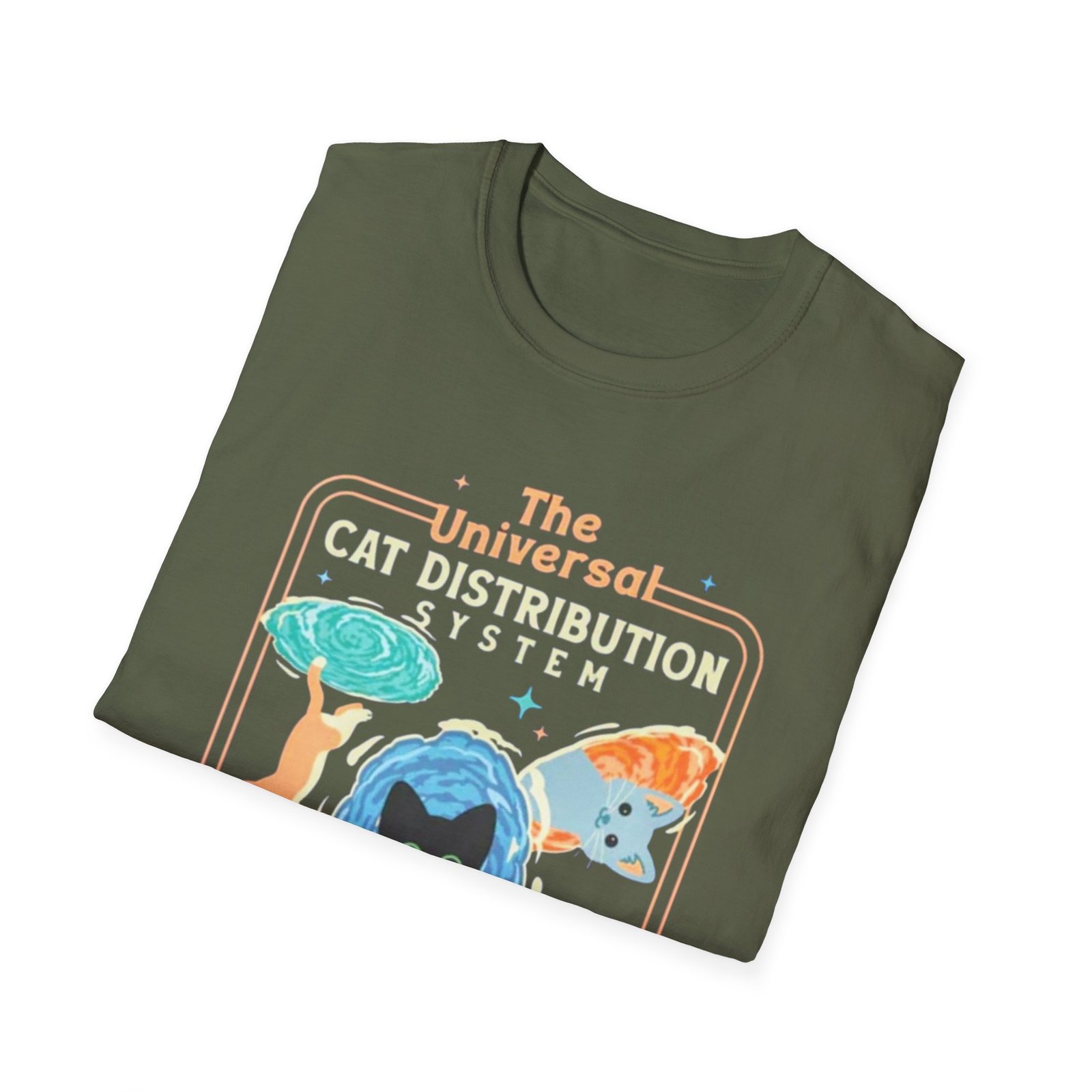 Universal Cat Distribution System T-Shirt | Space Cats, Live, Love, Meow - Image 12
