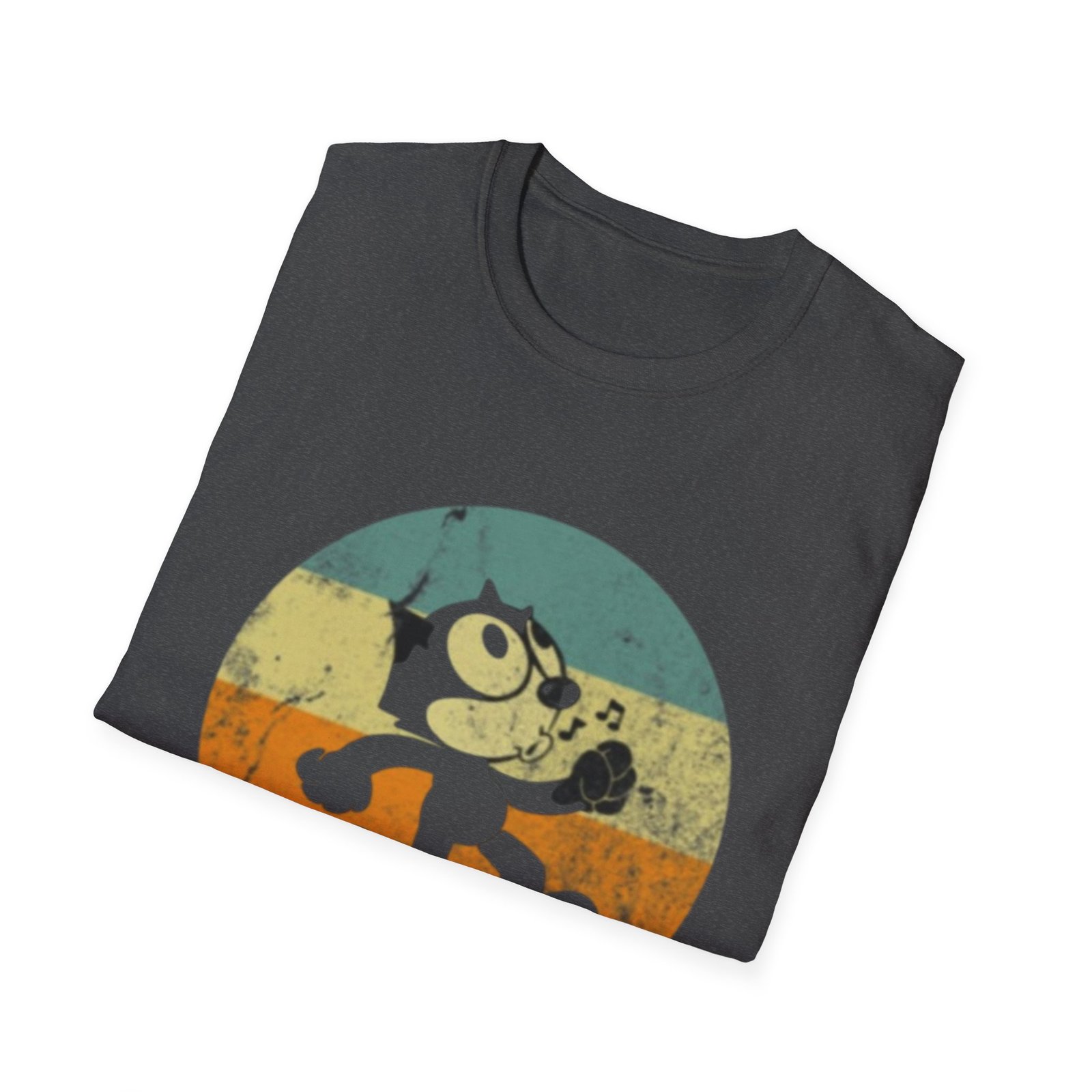 Vintage Cartoon Character T-Shirt | Retro Striped Circle Design - Image 16