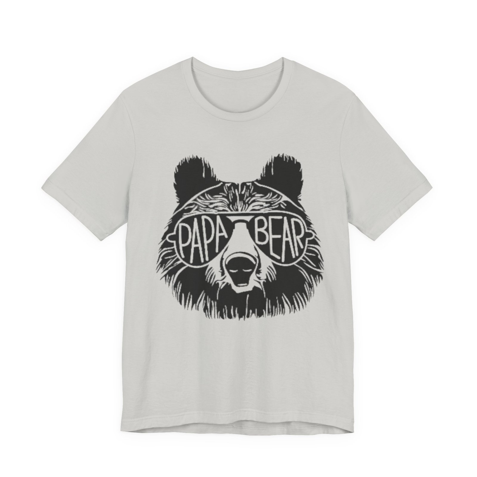 Papa Bear Graphic Tee | Bear Face Sunglasses Dad Shirt - Image 17